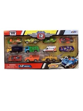 DieCast Metal & Plastic Auto 12 Vehicle Set (NWT)